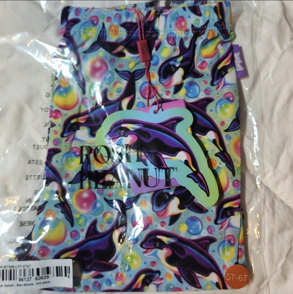 Posh Peanut X Lisa Frank Max Splash Bike Shorts 3T/4T NIB - Picture 1 of 1